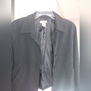 Pin striped suit jacket